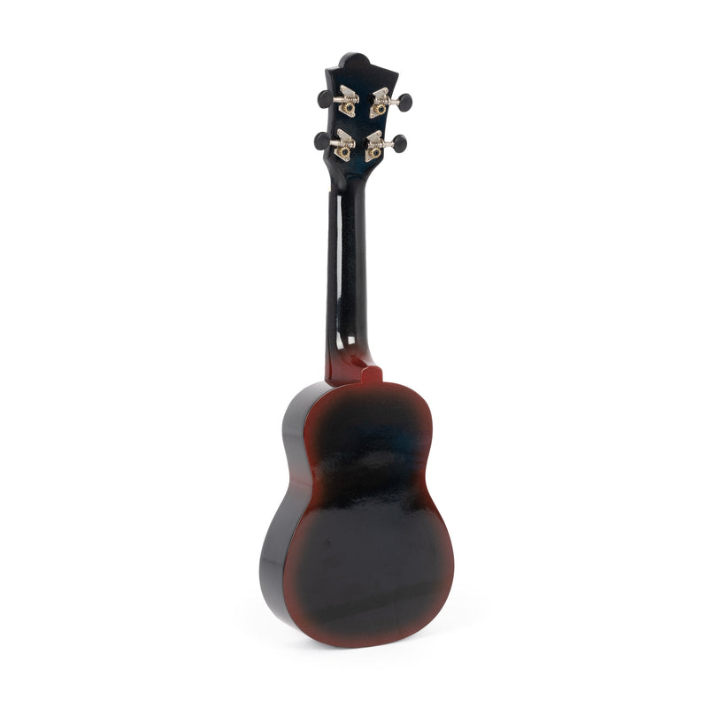 Octopus Academy sparkle soprano ukulele - Black burst