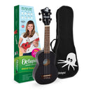 Octopus Academy sparkle soprano ukulele - Black