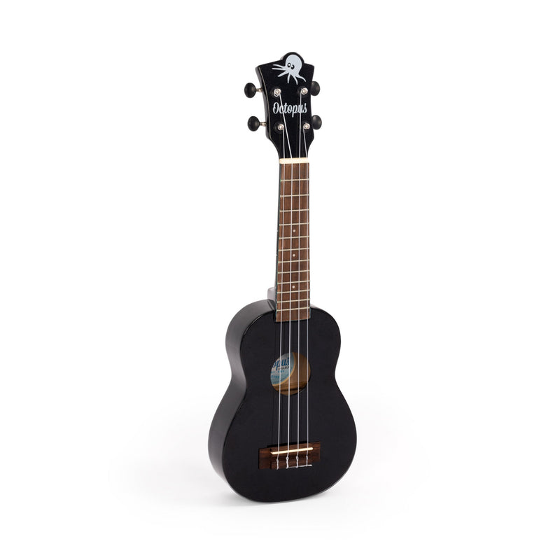 Octopus Academy sparkle soprano ukulele - Black