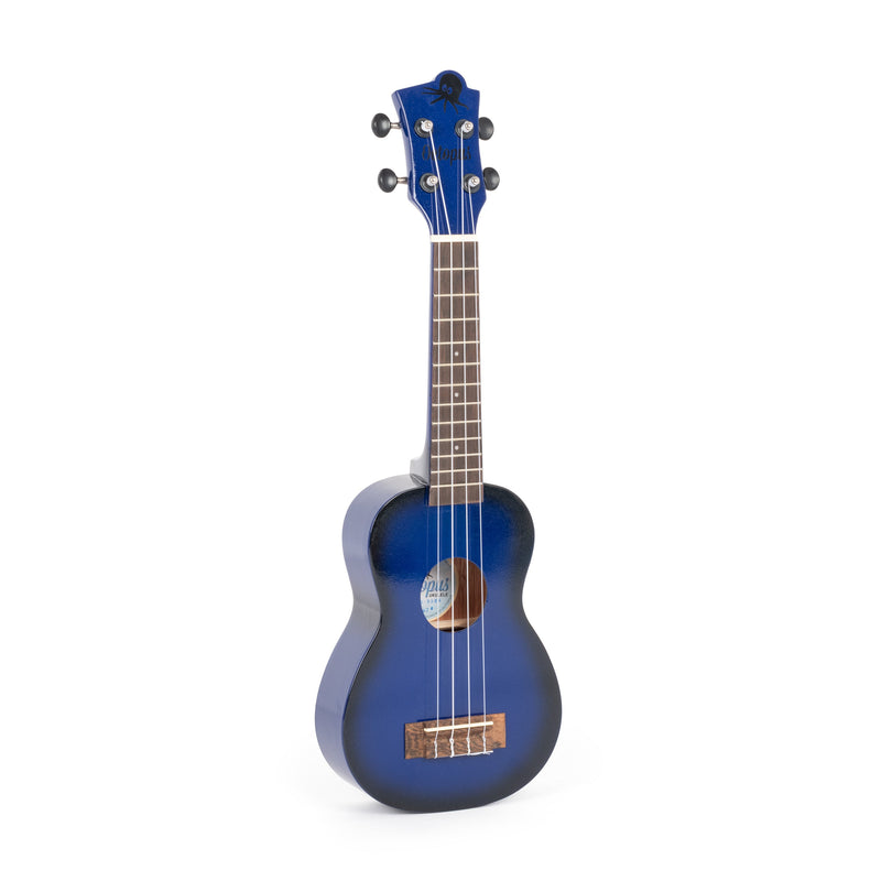 Octopus Academy sparkle soprano ukulele - Dark Blue burst