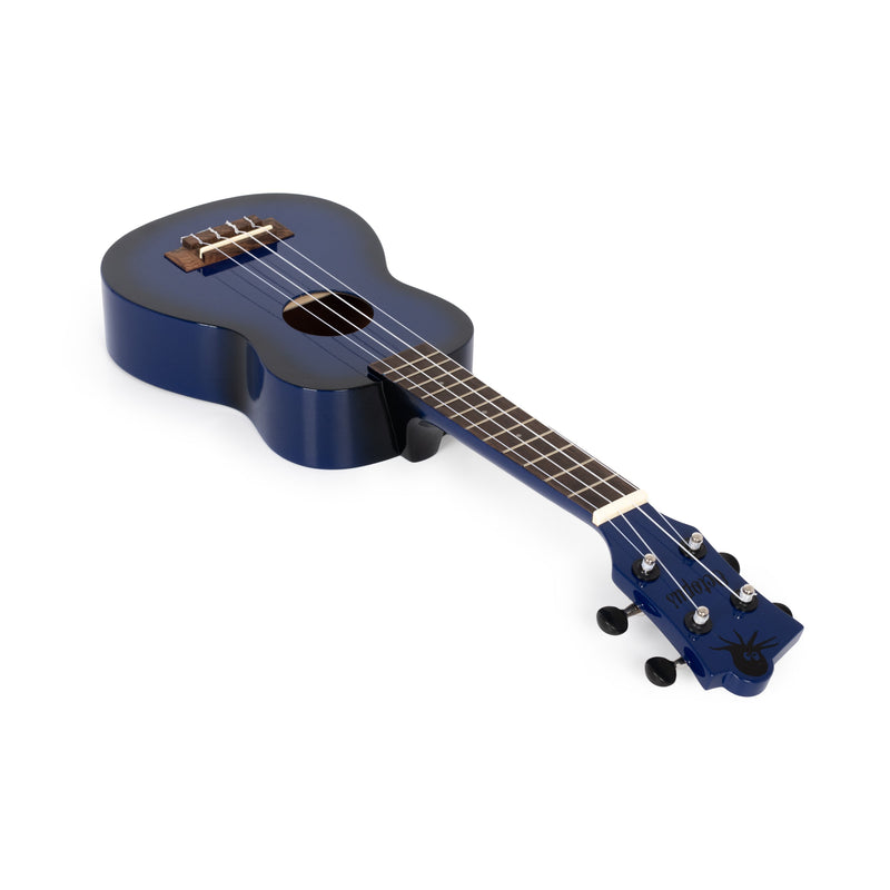 Octopus Academy sparkle soprano ukulele - Dark Blue burst