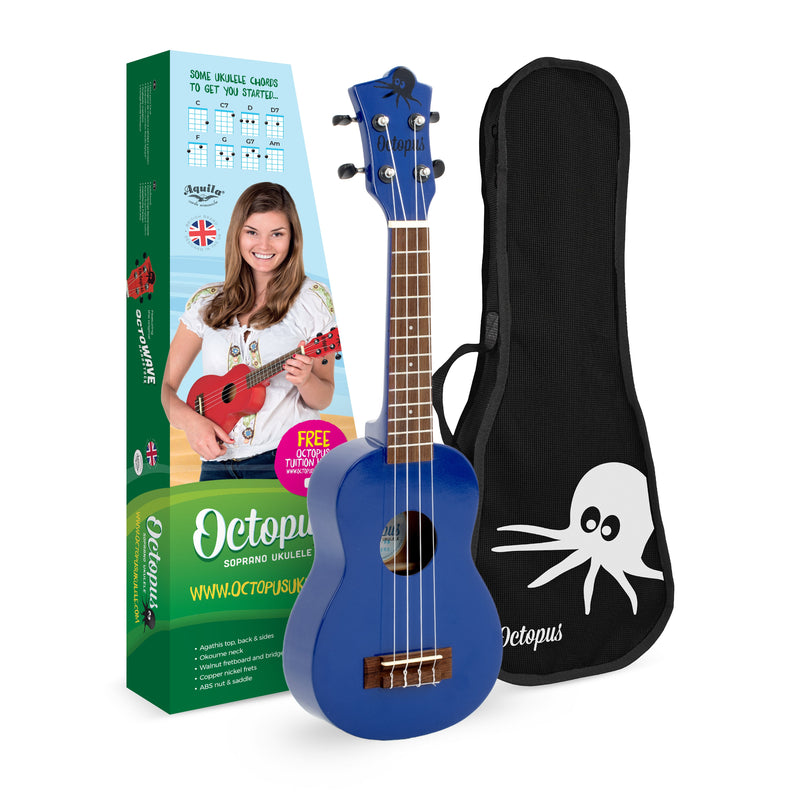 Octopus Academy soprano ukulele classroom pack of 12