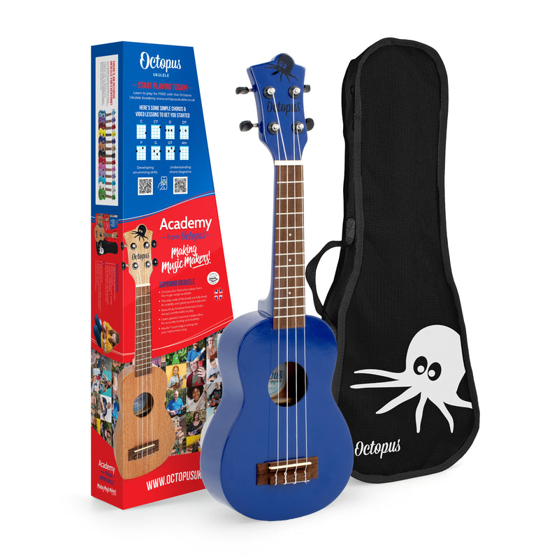 Octopus Soprano Ukulele - Dark Blue