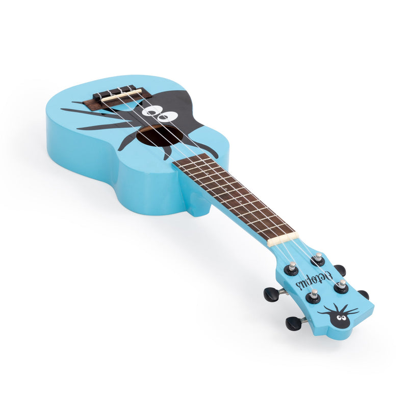Octopus Soprano Ukulele - Octopus Design On Blue