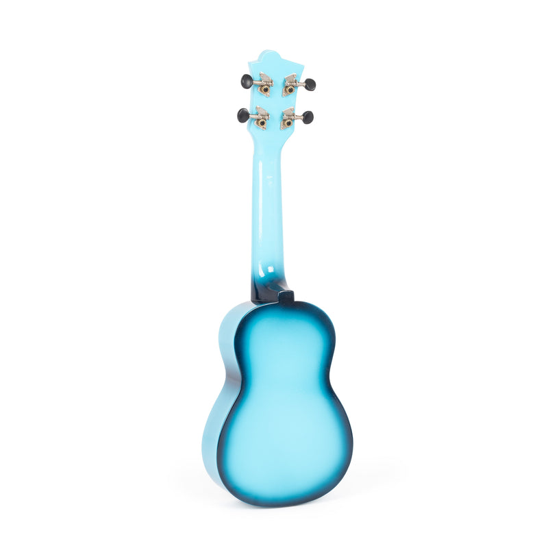 Octopus Academy sparkle soprano ukulele - Light blue burst