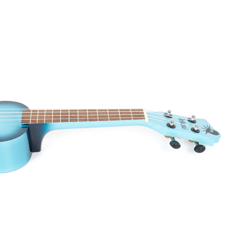 Octopus Academy sparkle soprano ukulele - Light blue burst