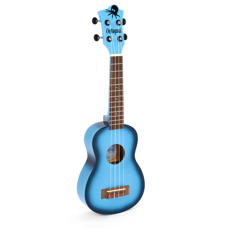 Octopus Soprano Ukulele - Light Blue Burst