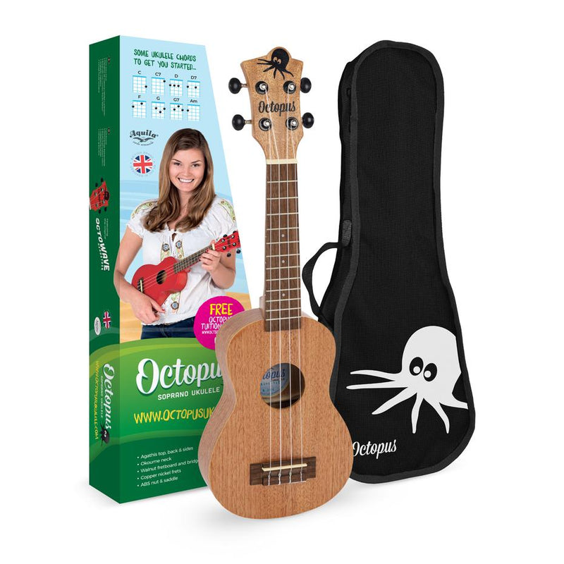 Octopus Academy soprano ukulele classroom pack of 12
