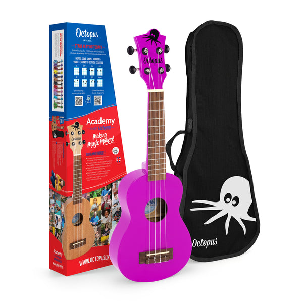 Octopus Soprano Ukulele - Pink