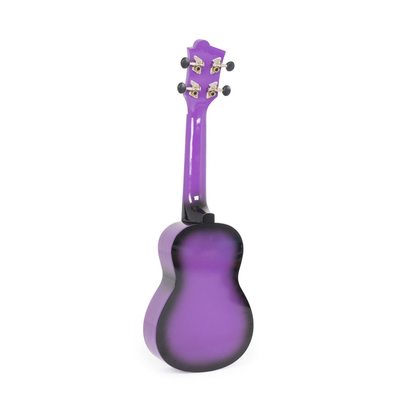 Octopus Academy sparkle soprano ukulele - Purple burst