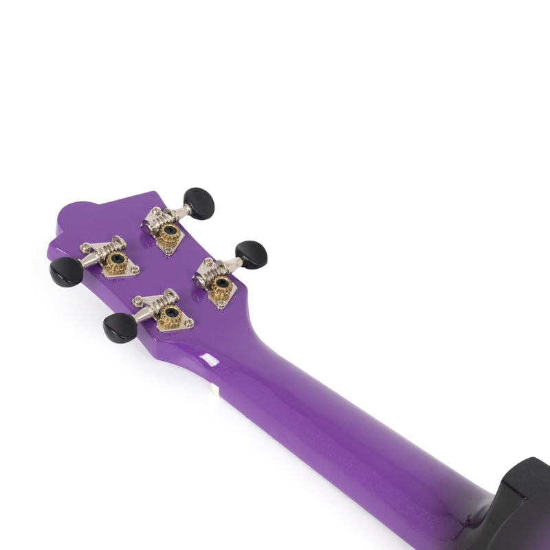 Octopus Academy sparkle soprano ukulele - Purple burst