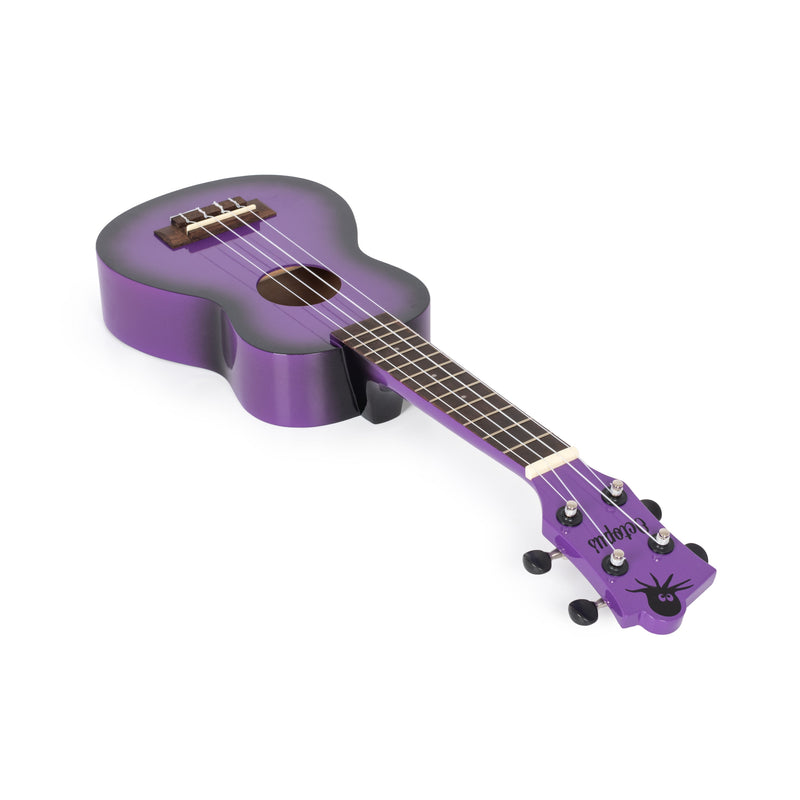 Octopus Academy sparkle soprano ukulele - Purple burst