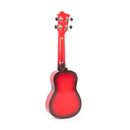 Octopus Academy sparkle soprano ukulele - Red burst