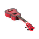 Octopus Academy sparkle soprano ukulele - Red burst