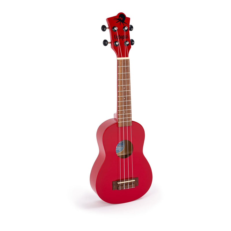 Octopus Soprano Ukulele - Candy Apple Red