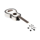 Octopus Academy sparkle soprano ukulele - White burst