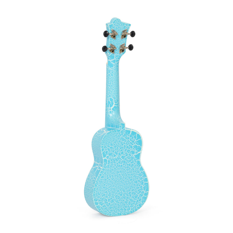 Octopus Academy soprano ukulele - Light blue and white crackle