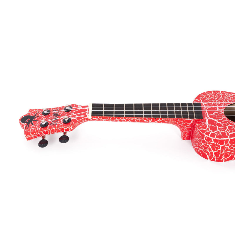 Octopus Academy soprano ukulele - Red and white crackle