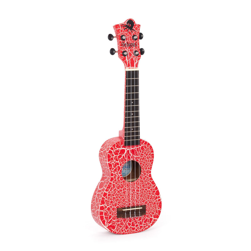 Octopus Academy soprano ukulele - Red and white crackle