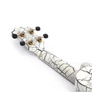 Octopus Academy soprano ukulele - White and black crackle