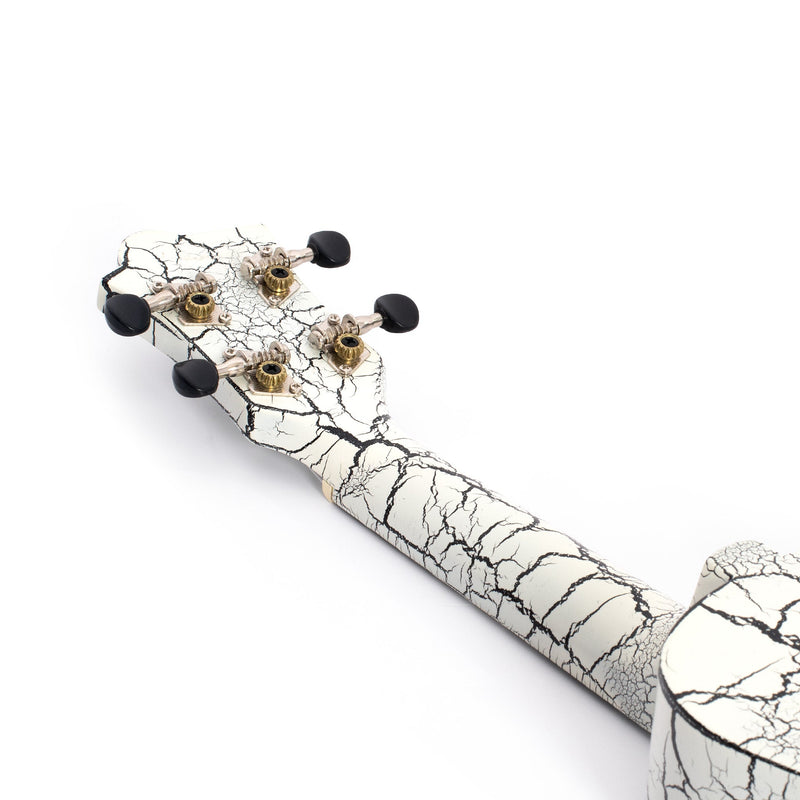 Octopus Academy soprano ukulele - White and black crackle