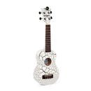 Octopus Academy soprano ukulele - White and black crackle