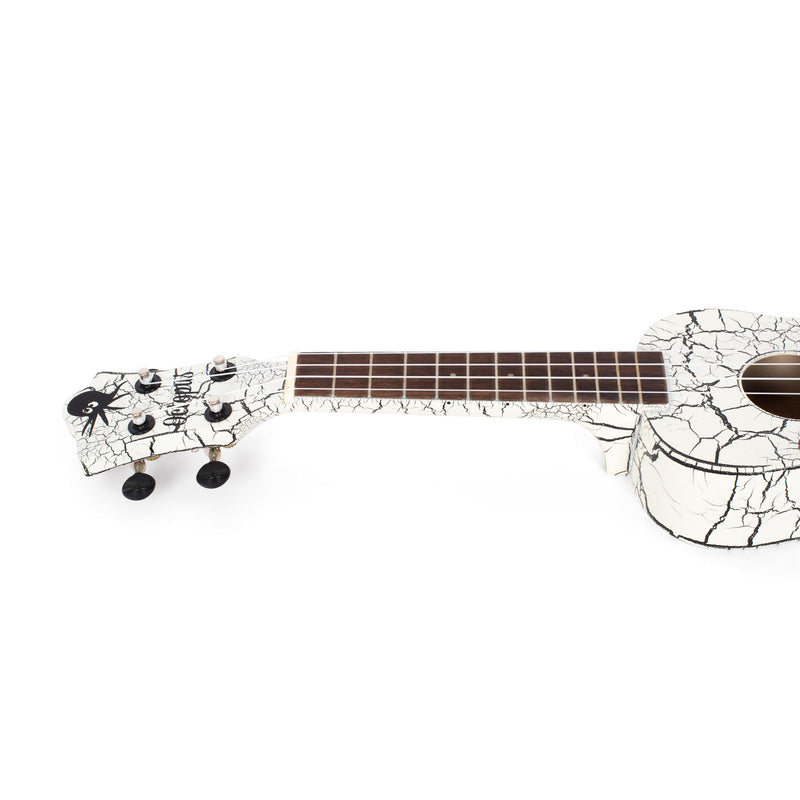 Octopus Academy soprano ukulele - White and black crackle