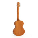 Octopus Rosette electro-acoustic tenor ukulele - wave motif