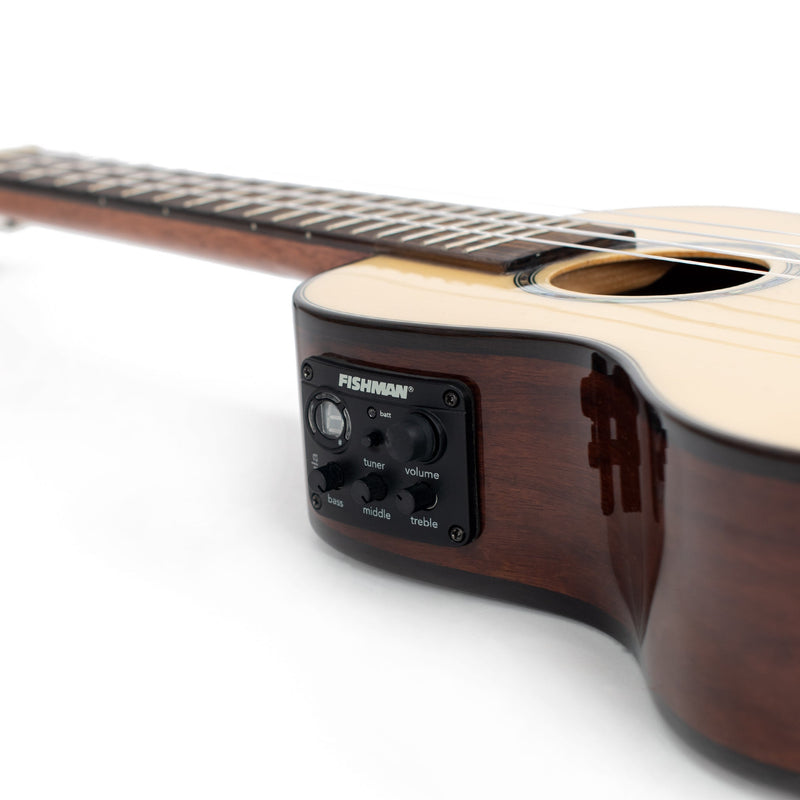 Octopus Pau Ferro, solid spruce top electro-acoustic concert ukulele