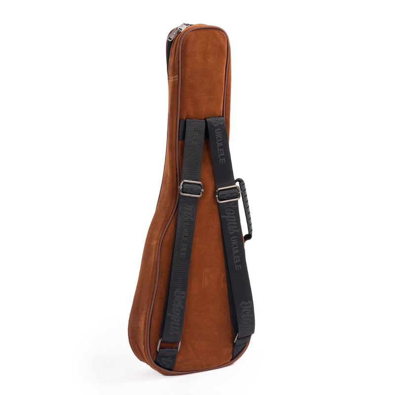 Octopus UK57 dark brown suede effect ukulele gig bag - Tenor
