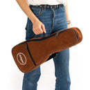 Octopus UK57 dark brown suede effect ukulele gig bag - Tenor