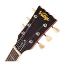 Vintage V100 Reissued electric guitar - Flamed Amber