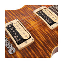 Vintage V100 Reissued electric guitar - Flamed Amber