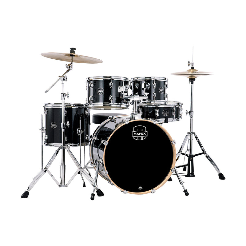 Mapex Venus 20" fusion drum kit - Black galaxy sparkle