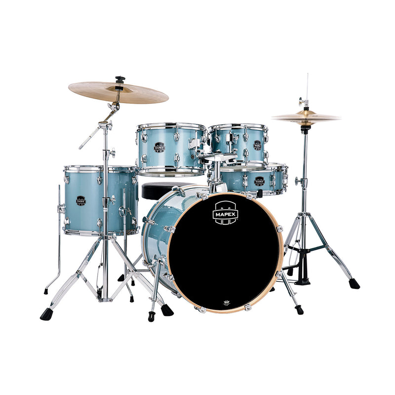 Mapex Venus 20" fusion drum kit - Aqua blue sparkle