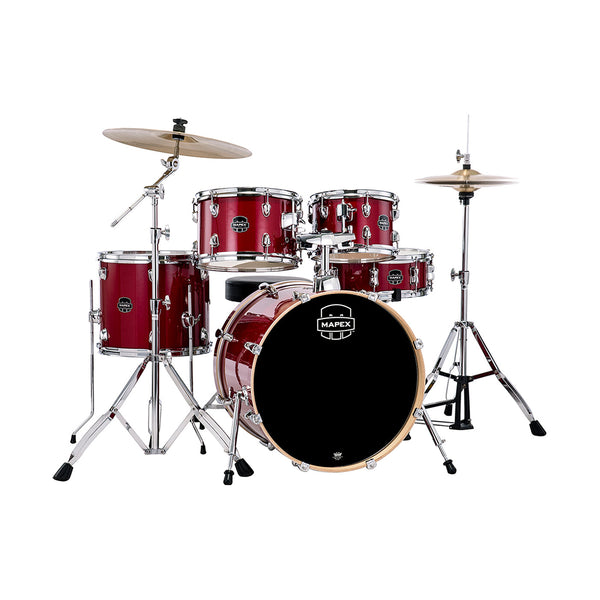 Mapex Venus 20" fusion drum kit - Crimson red sparkle