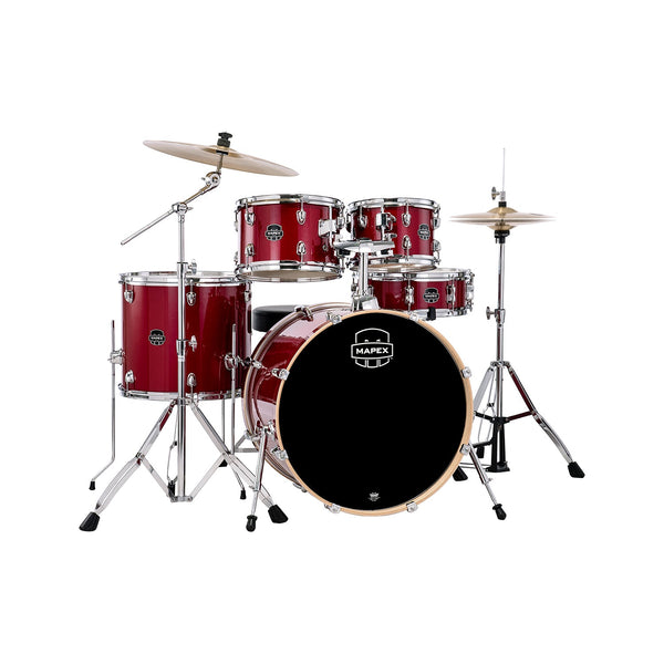 Mapex Venus 22" rock drum kit - Crimson red sparkle