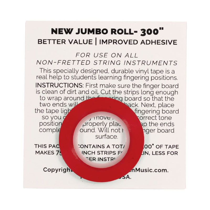 VFT Orchestral string fingering tape - Red