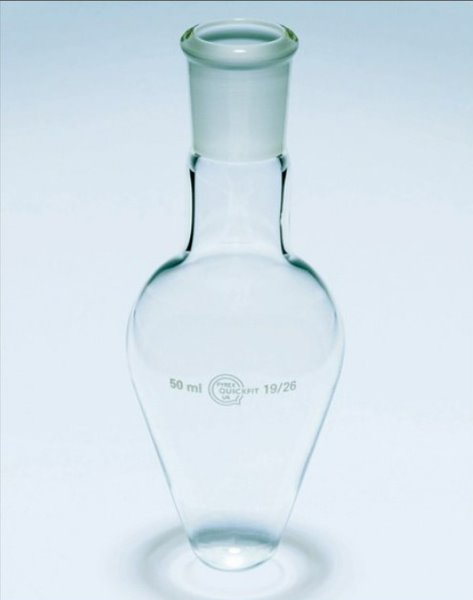 Flask Pear Shape Single Neck 100ml 14/23 Socket (Each)