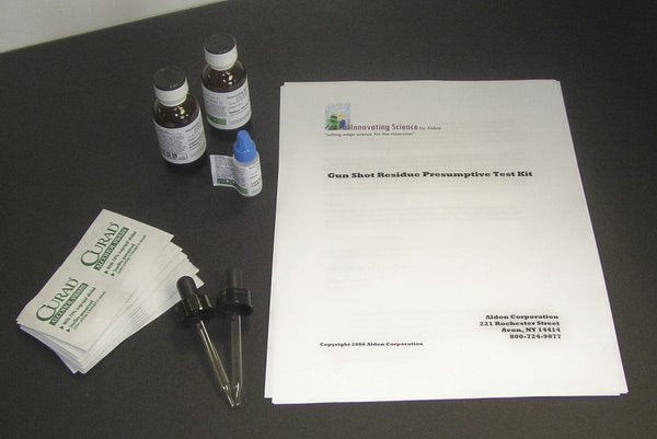 Gunshot Residue Presumptive Test Kit