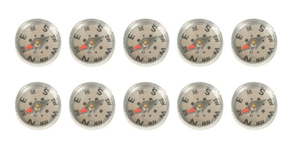 Plotting Compass, Single Glass Face (Pack of 10)