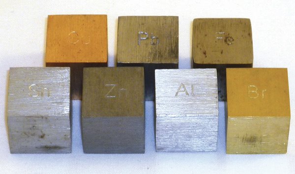 Metal Density Cubes  - 20mm side (Set 7)