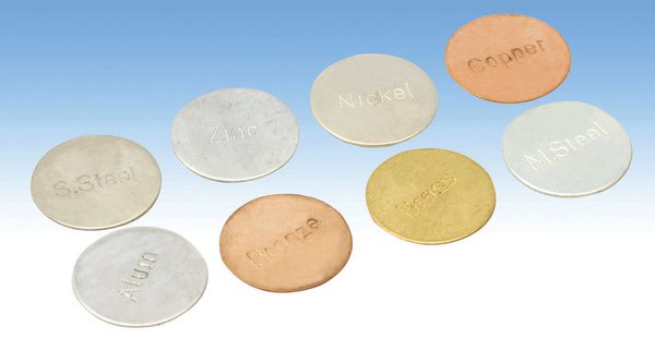 Metal Discs - Set of  8 types 25mm dia