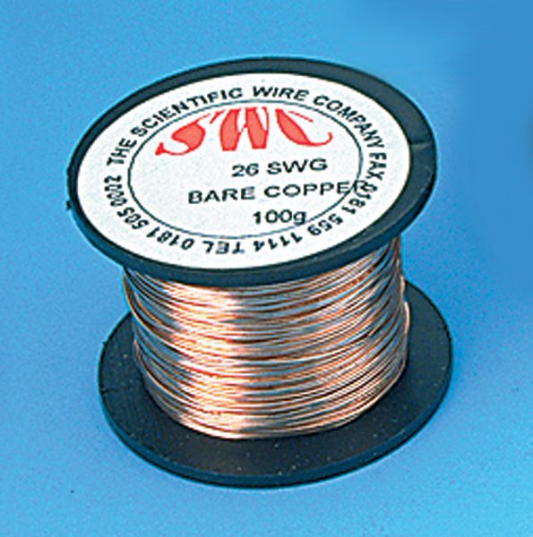 Wire Copper, Bare Reel, 24swg (125gm) (Each)