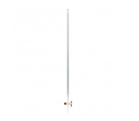 Burette, Borosilicate Glass, Class B, Straight Bore, PTFE Stopcock, 25ml (Each)