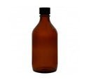 Bottles, Winchester, Amber Glass, Black Screw Cap, Thread R6/31, 500ml (Pack 10)