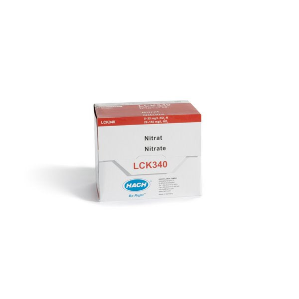 Hach, LCK340, Nitrate Cuvette Test 5-35mg/L NO3-N (Pack 25)