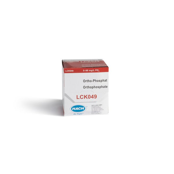 Hach, LCK049, Orthophosphate Cuvette Test 16-30mg/L PO4-P (Pack 25)