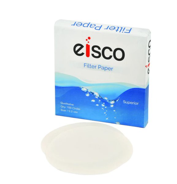 Filter Paper, Circles, 12.5cm dia (Pack 100)