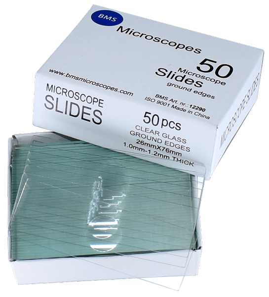 Microscope Slides 76 x 26mm with Single Cavity 1.0-1.2mm Thick, 50/PK